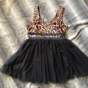 Seduction Leopard Ballet Dress Large